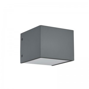 Стенна лампа за хотел Hospitality с боядисано плоско сиво покритие и интегриран светодиод вътре в хотел Типична стая